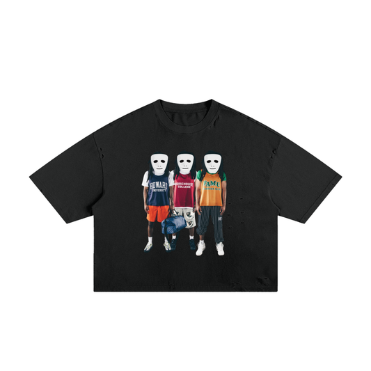 Classic Frayed Boxy Tee - 250 GSM